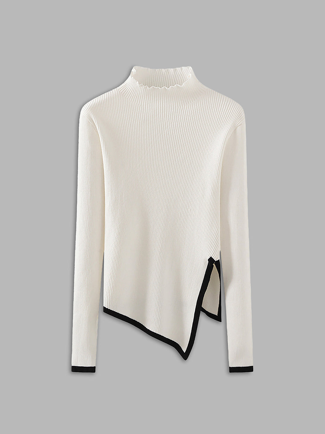 Pull Col Montant Asymétrique