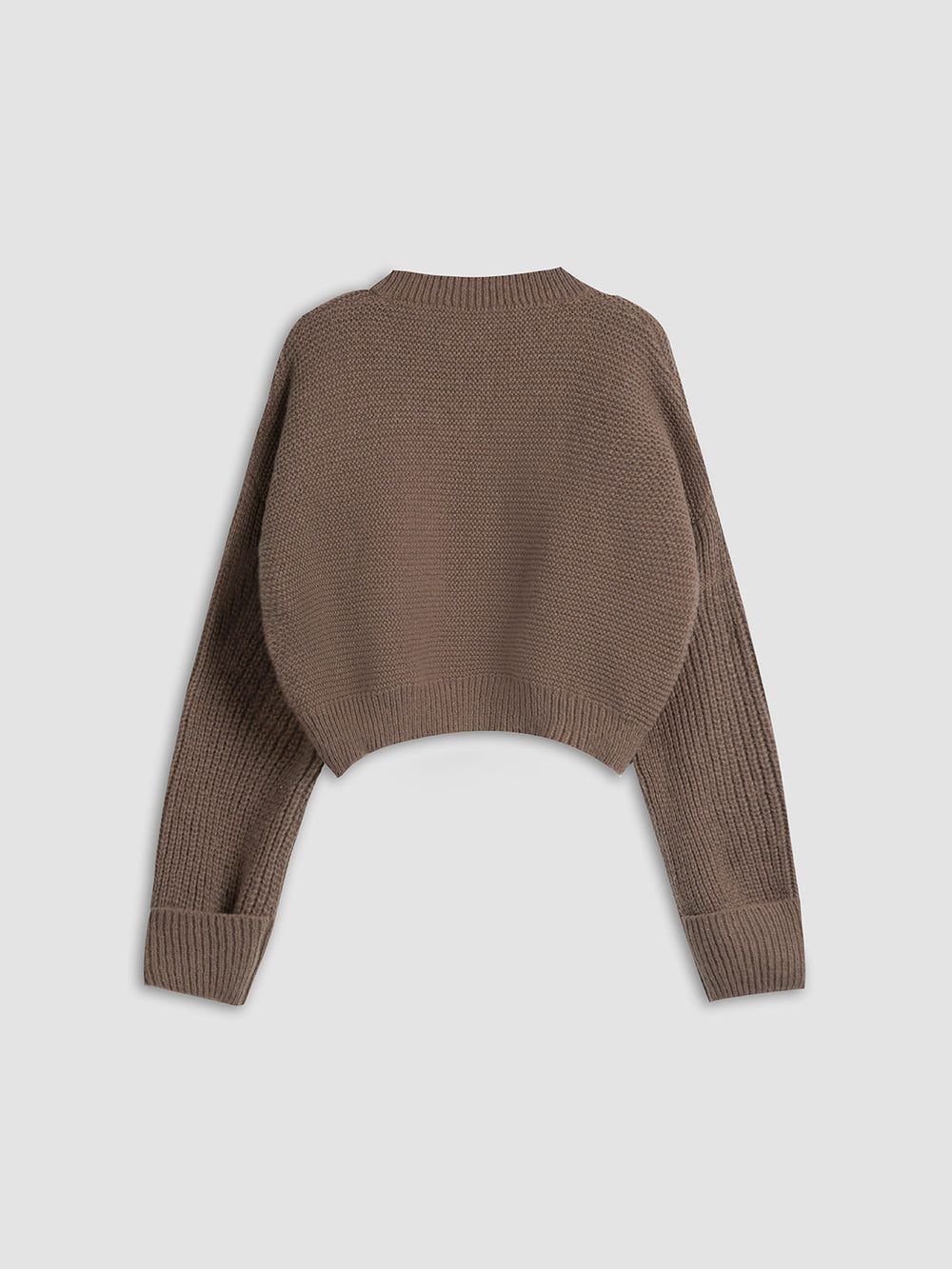 Pull en maille à col en V minimaliste