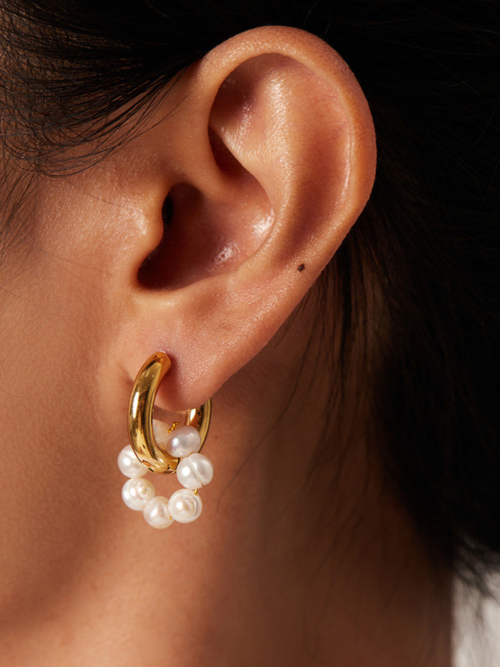 Boucles d'oreilles perle de joie