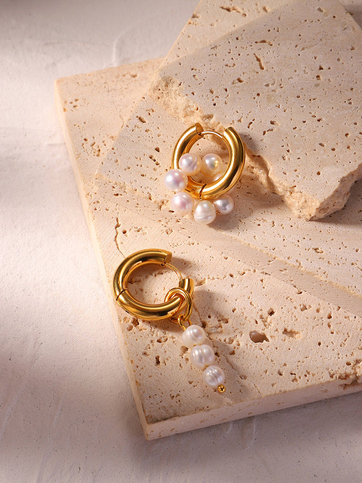 Boucles d'oreilles perle de joie