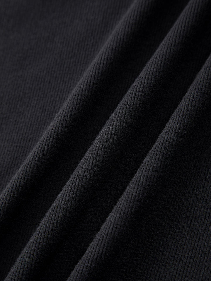 Robe à capuche avec cordon de serrage et épaules tombantes