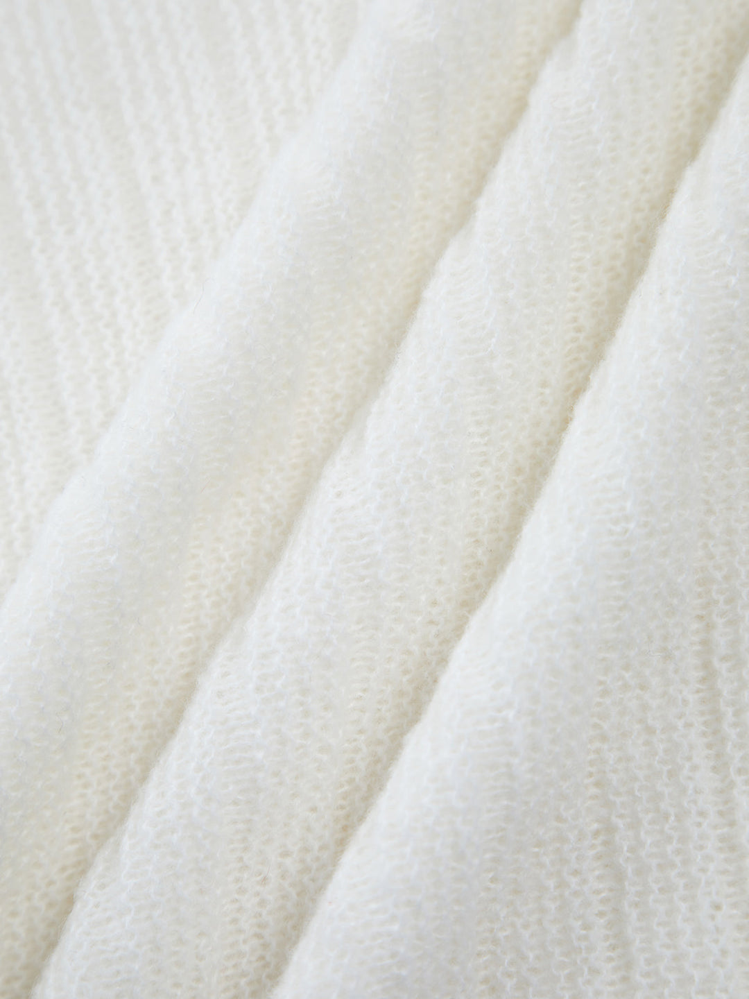 Haut en tricot à encolure en V et fente