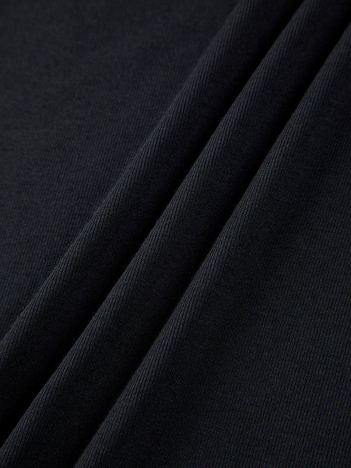 Chemise à manches longues unie col carré