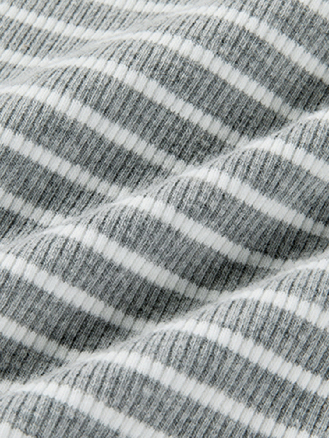 Combinaison Bodysuit Manches Longues à Rayures Dos Ouvert