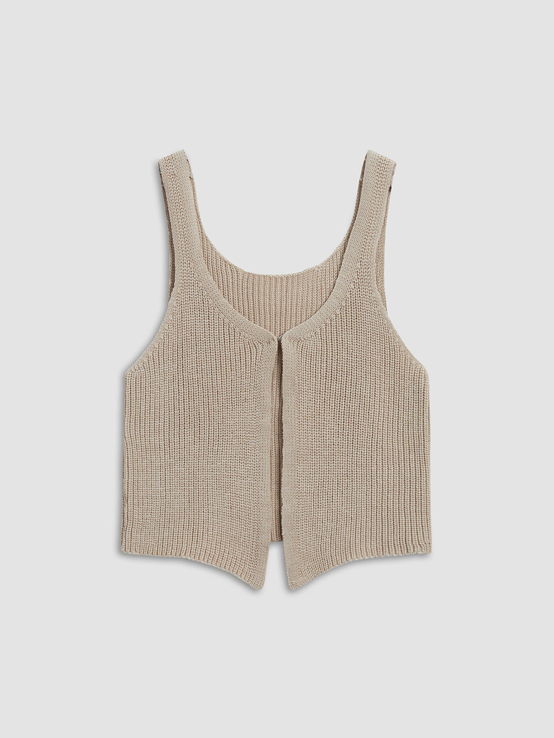 Gilet en maille classique à agrafe et crochet