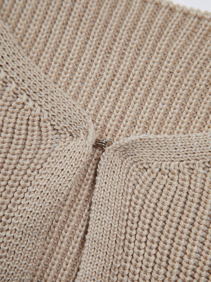 Gilet en maille classique à agrafe et crochet