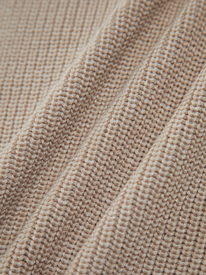 Gilet en maille classique à agrafe et crochet