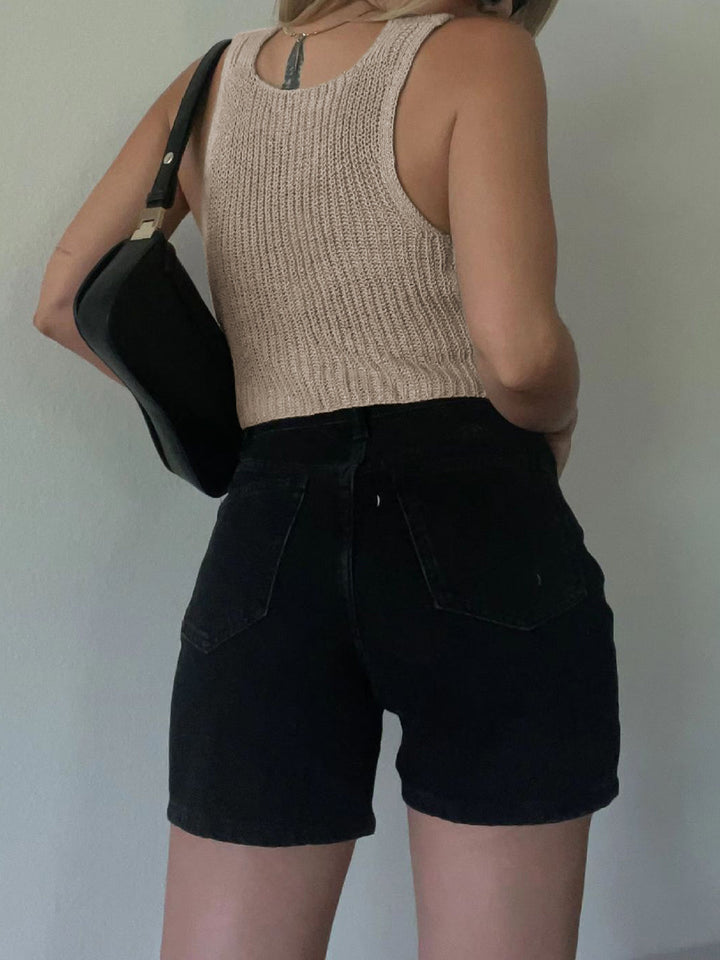 Gilet en maille classique à agrafe et crochet