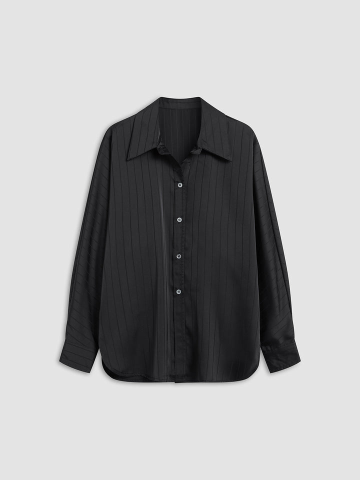 Chemise Charlotte Oversized Boutonnée à Col