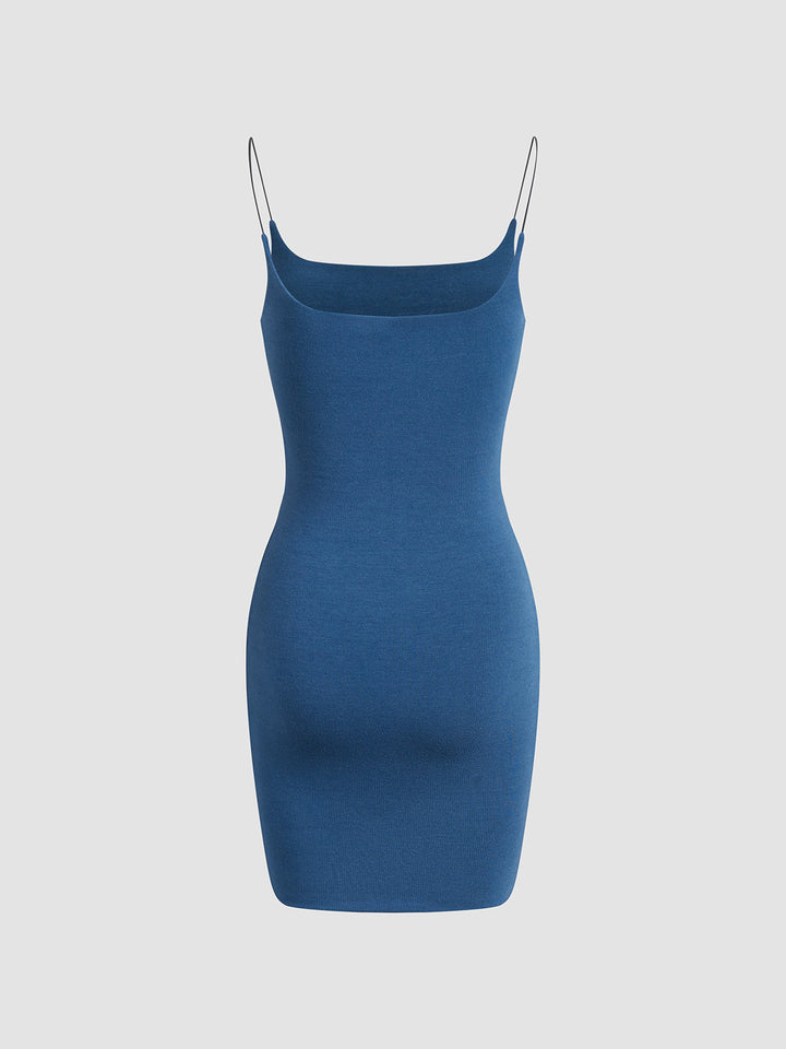 Robe Courte Courte à Bretelles Coupe Ajustée "Sea Breeze"