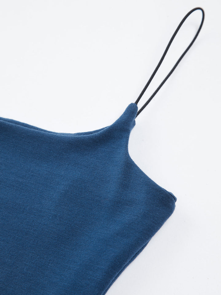 Robe Courte Courte à Bretelles Coupe Ajustée "Sea Breeze"