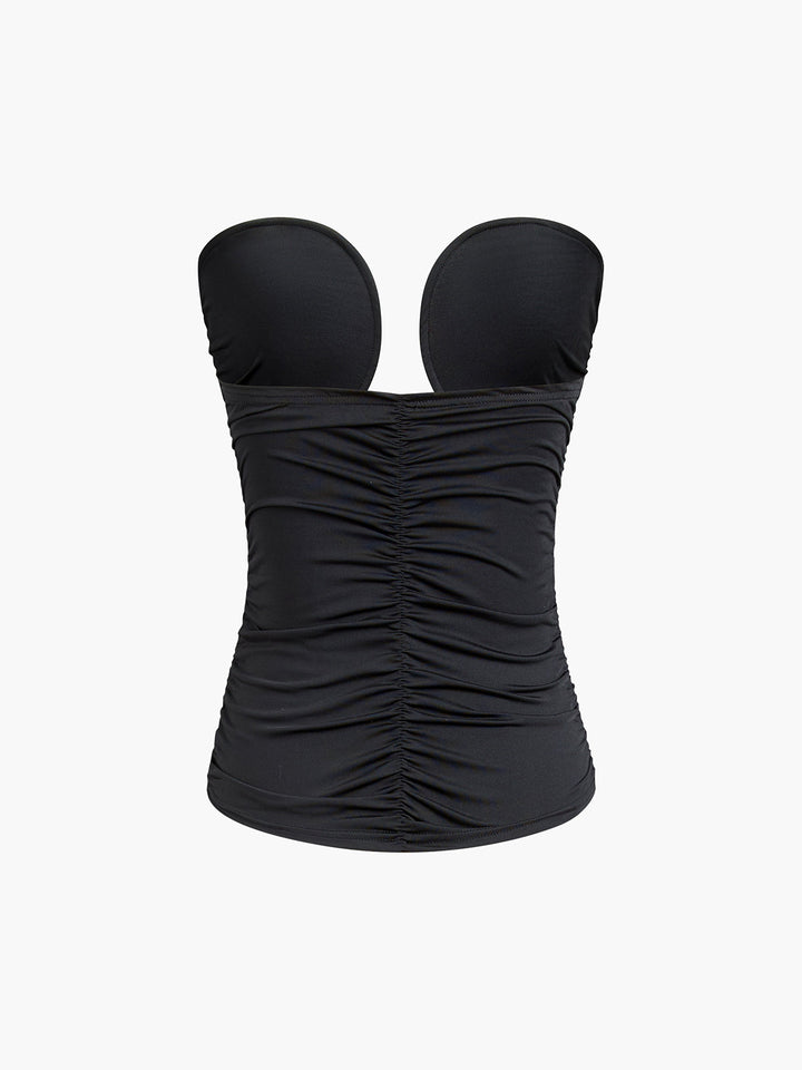 Top bustier tube sans bretelles
