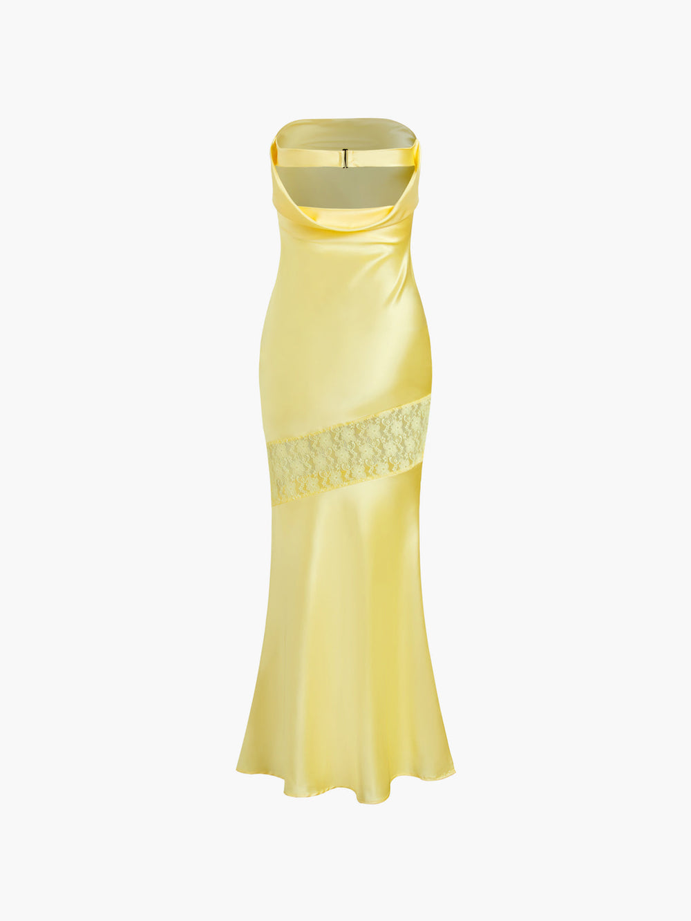 Robe Bustier Tube Longue Dentelle Asymétrique