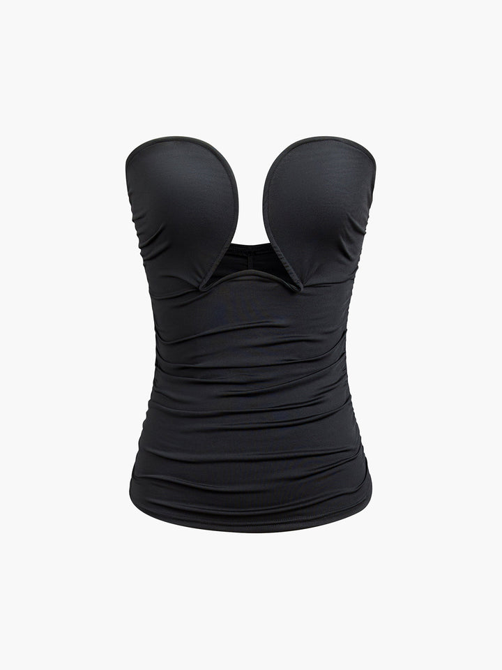 Top bustier tube sans bretelles