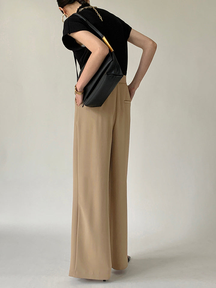 Pantalon ample à taille nouée