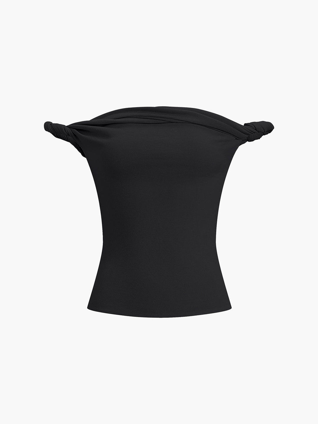 Chemise Col Droit à Bretelles Torsadées