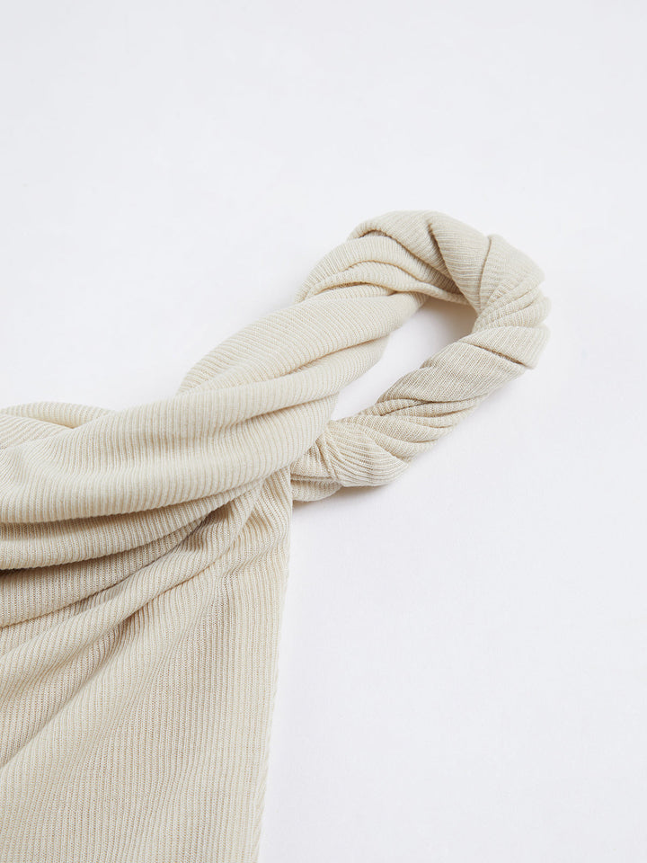 Chemise Col Droit à Bretelles Torsadées
