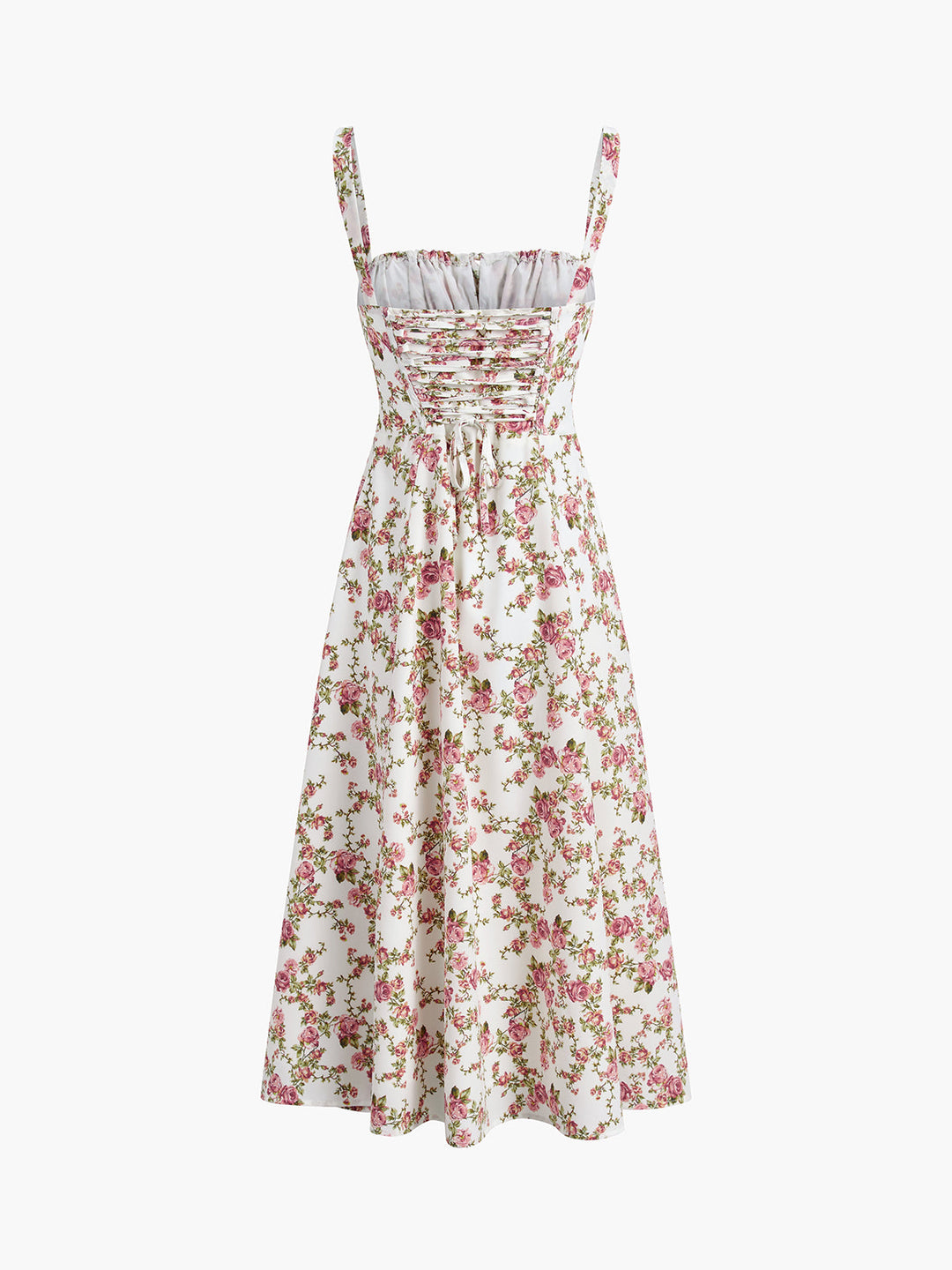 Robe mi-longue à fleurs Rosebud