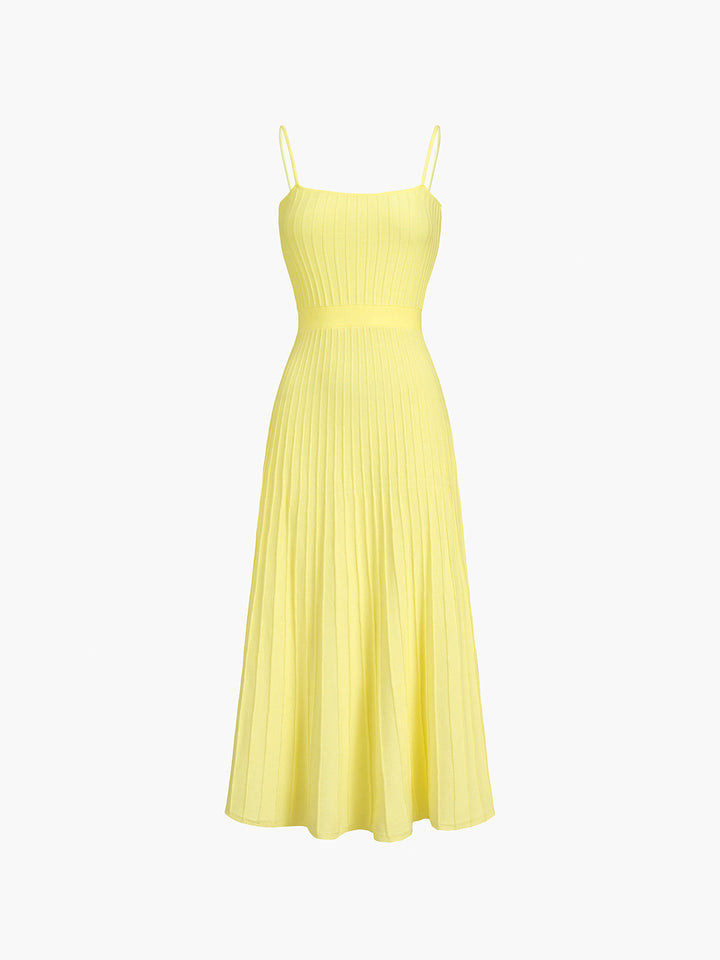 Robe Mi-Longue à Côtes