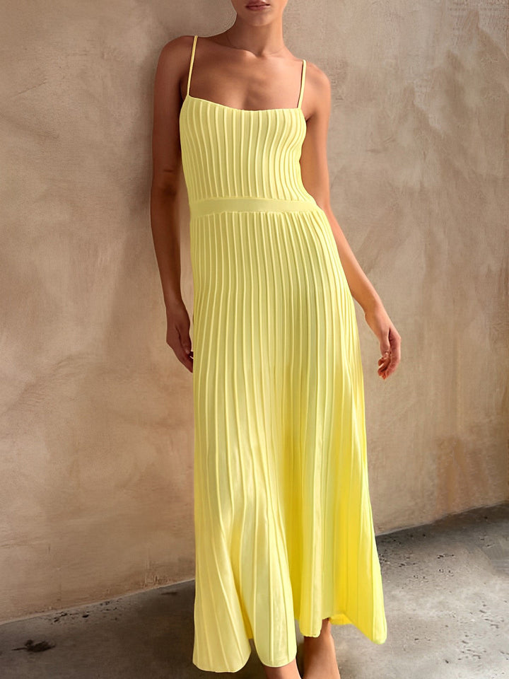 Robe Mi-Longue à Côtes