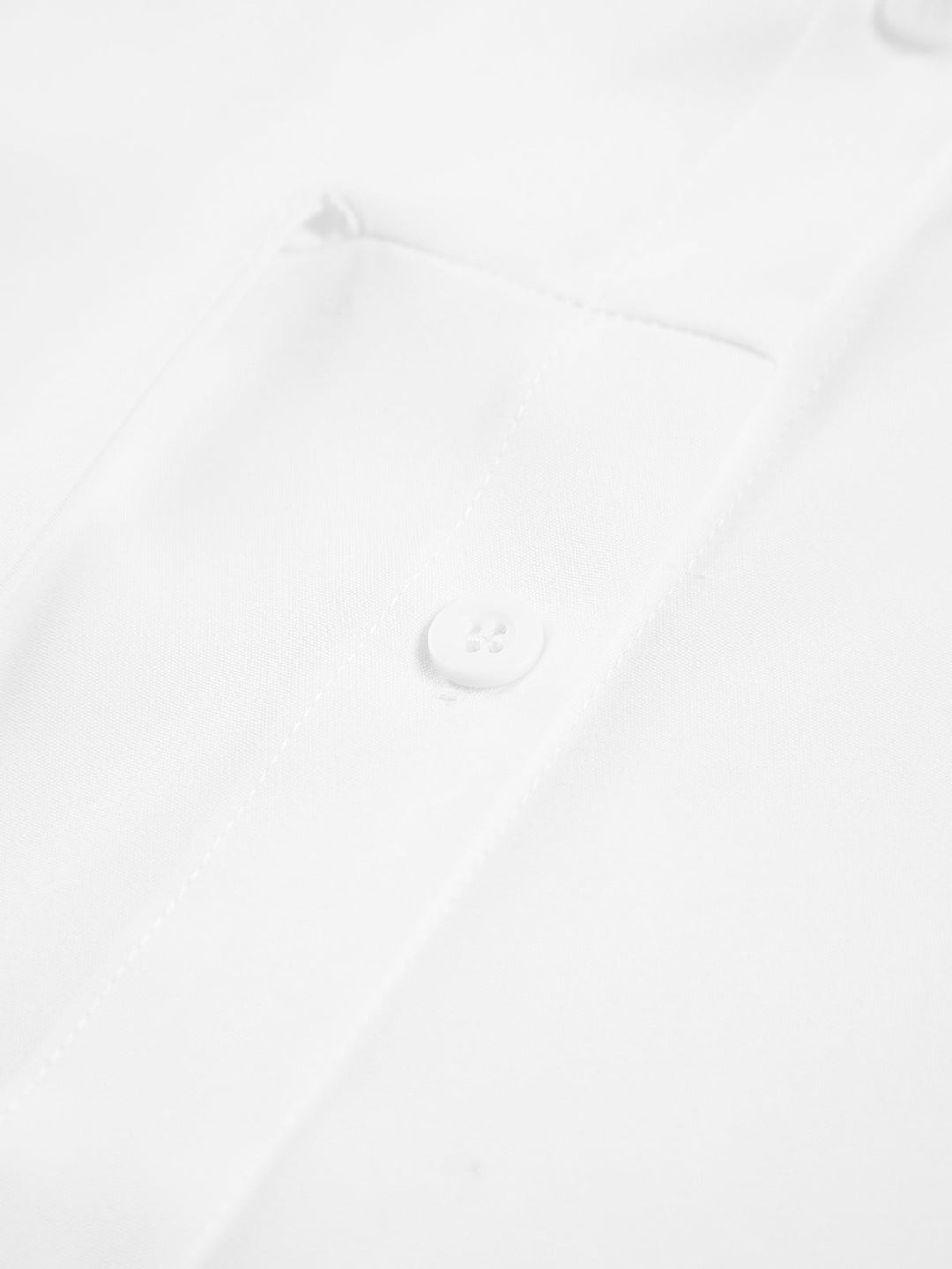 Chemise Longue Boutonnée Semi-Transparente
