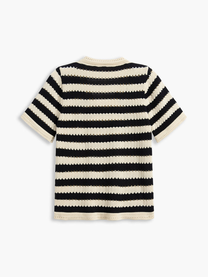 Chemise en crochet rayé