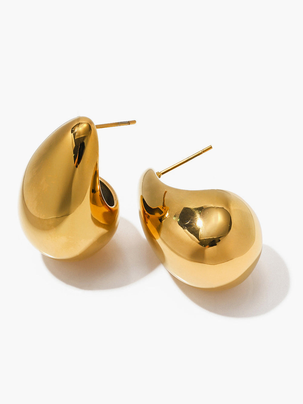 Boucles d'oreilles créoles en forme de larme