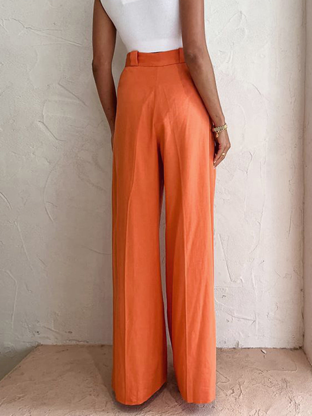 Pantalons Pantalon Large en Lin Coton Vitamine C