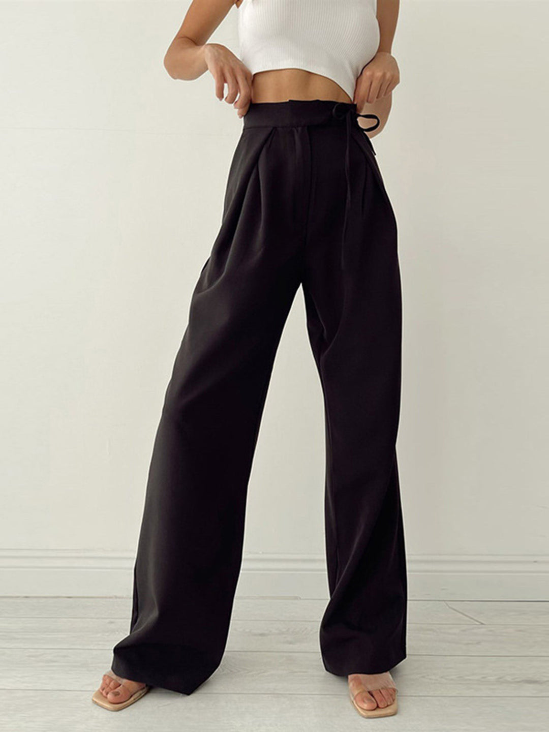 Pantalon Large Palazzo à Nouer