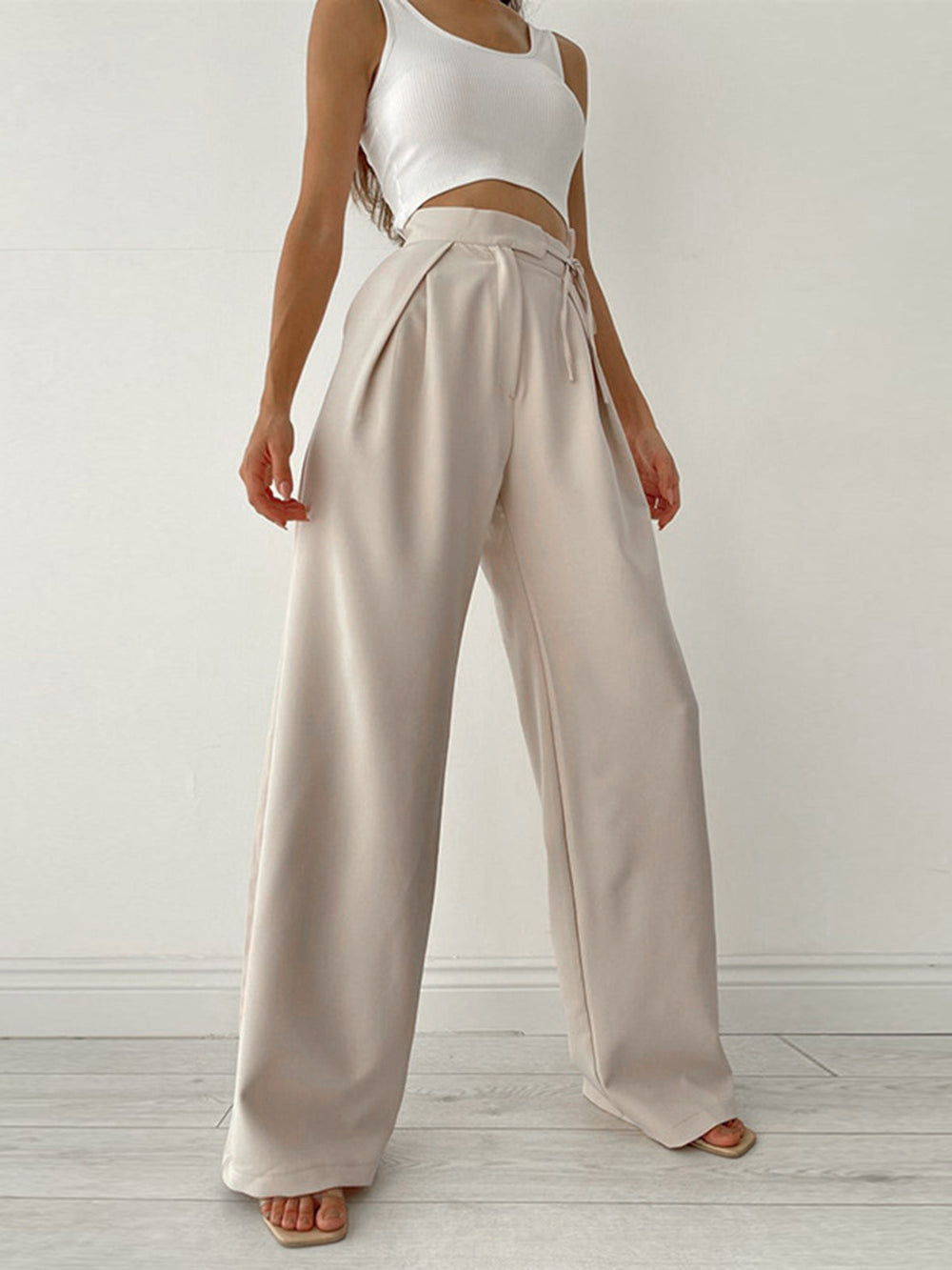 Pantalon Large Palazzo à Nouer