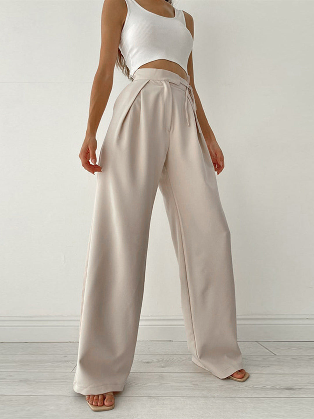 Pantalon Large Palazzo à Nouer