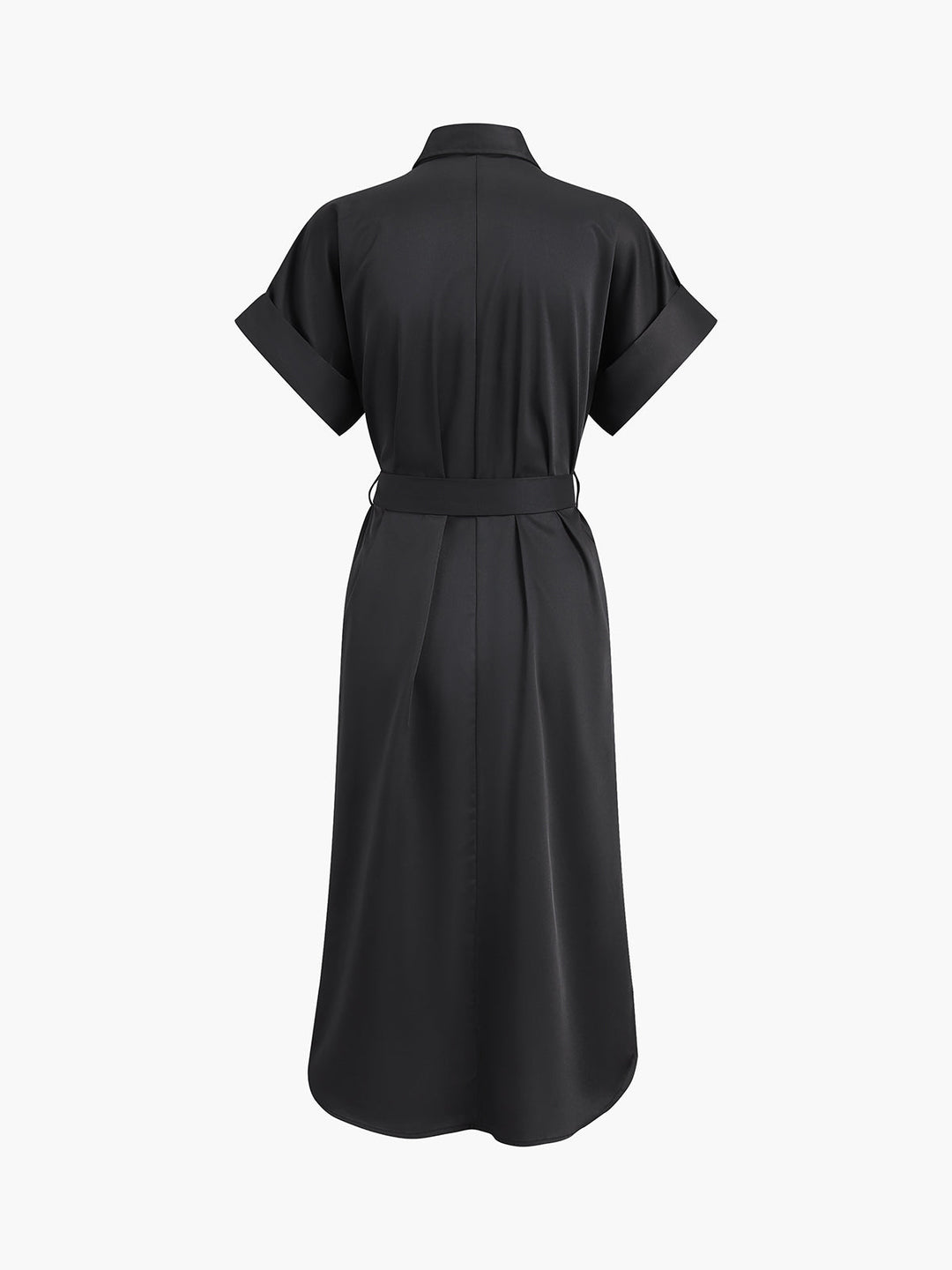 Robe Mi-Longue à Poches Nouées