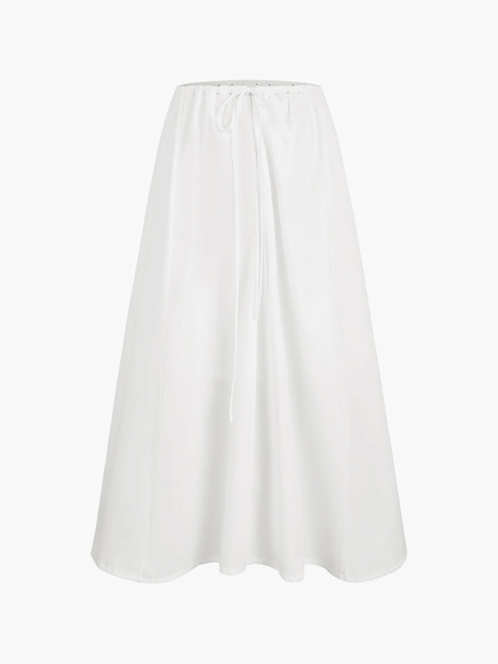 Jupe Maxi Zippée Semi-Transparente Esthétique Cowgirl