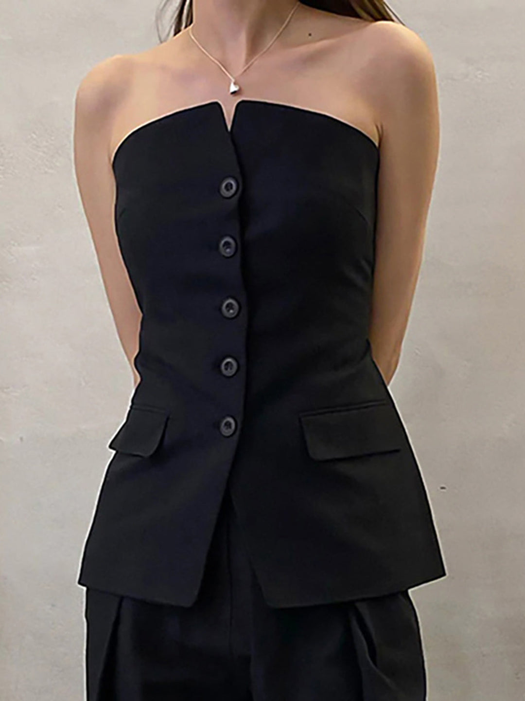 Haut Bandeau Boutonné