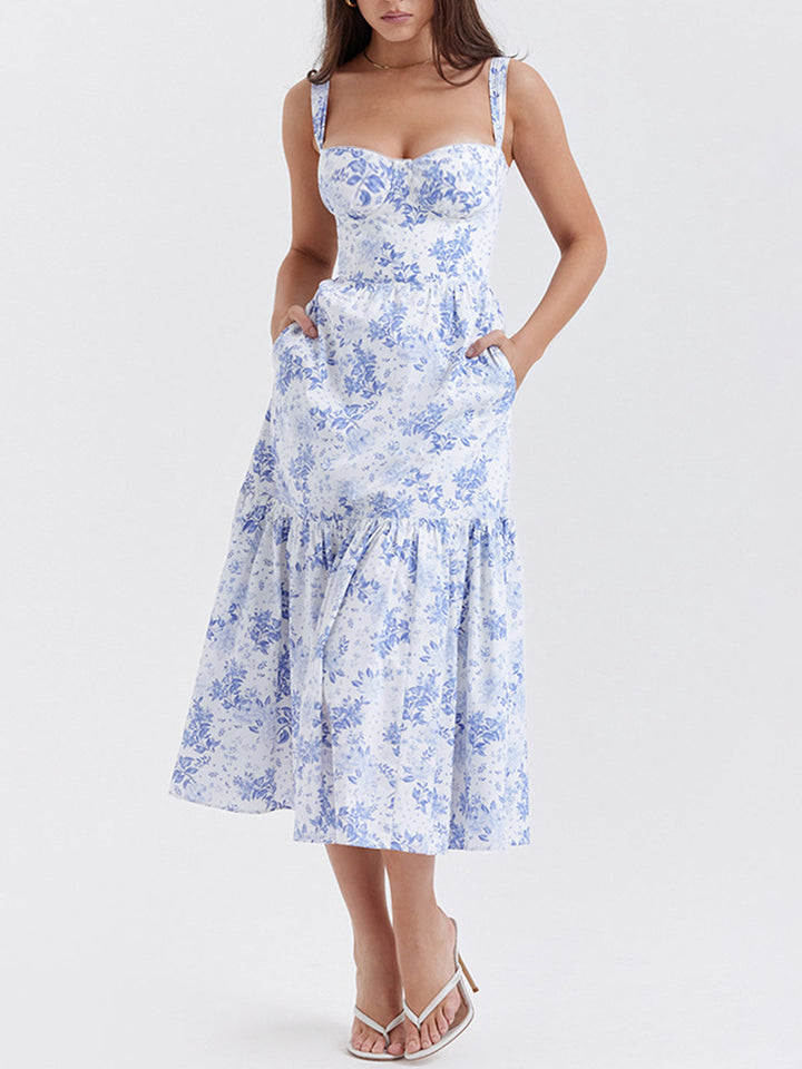 Robe Longue Longue à Fermeture Éclair et Poches Oubliez-moi pas