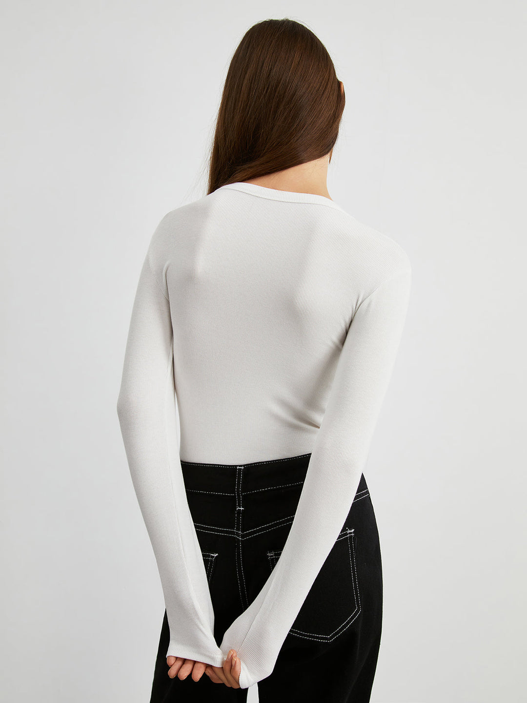 Chemise à manches longues basique