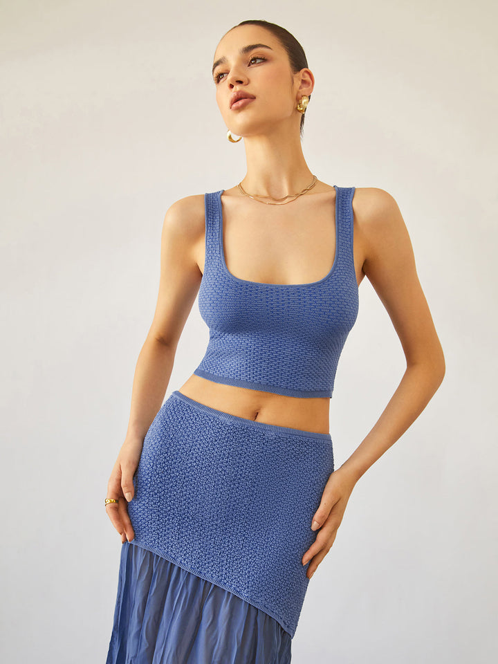 Haut Court Tricot Brise Marine