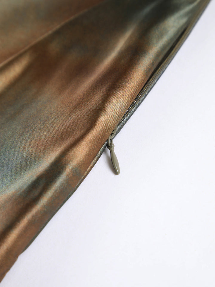 Robe Longue Satin Neptune Dos Nu