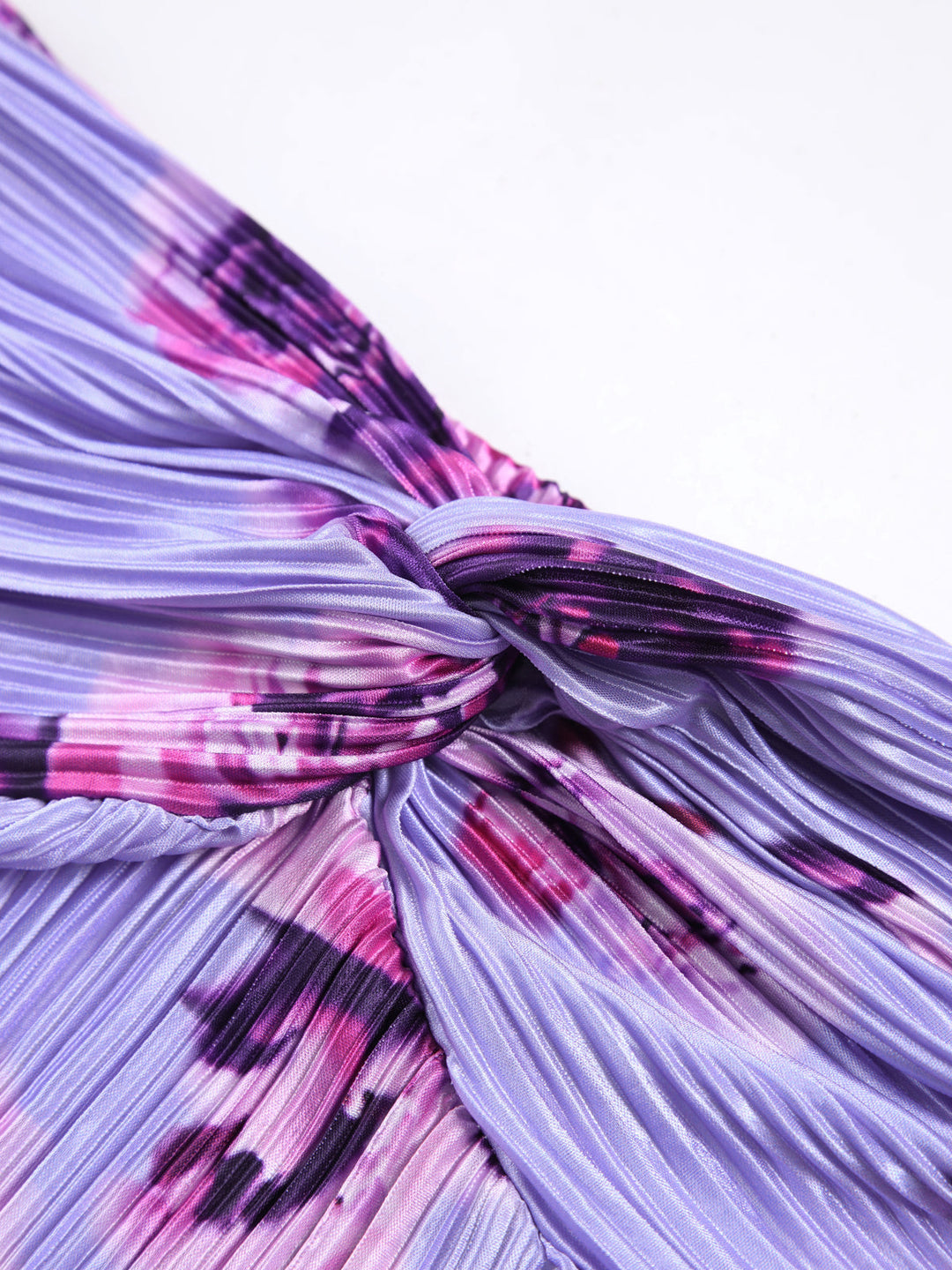 Robe Longue Tube Plissée Florale