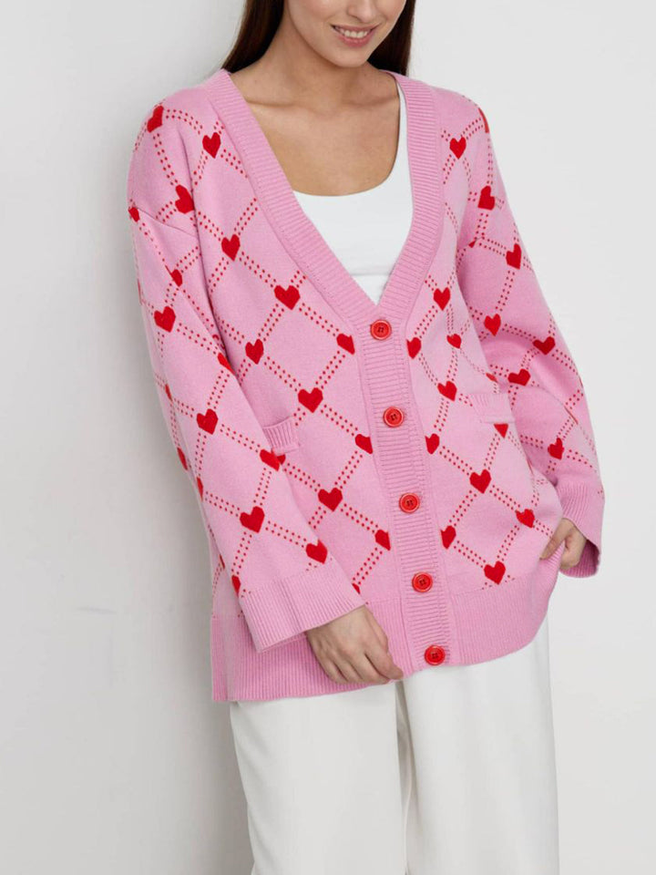 Cardigan Surdimensionné à Voler Votre Cœur
