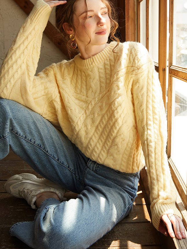 Pull Colomac Oversize Jaune