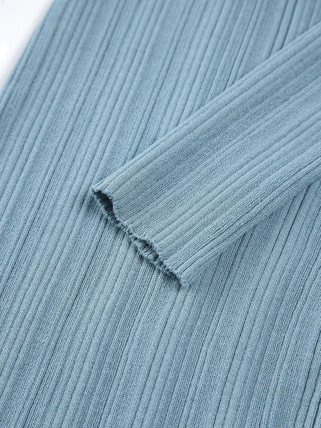 Robe Mi-longue Tricotée Bleuet