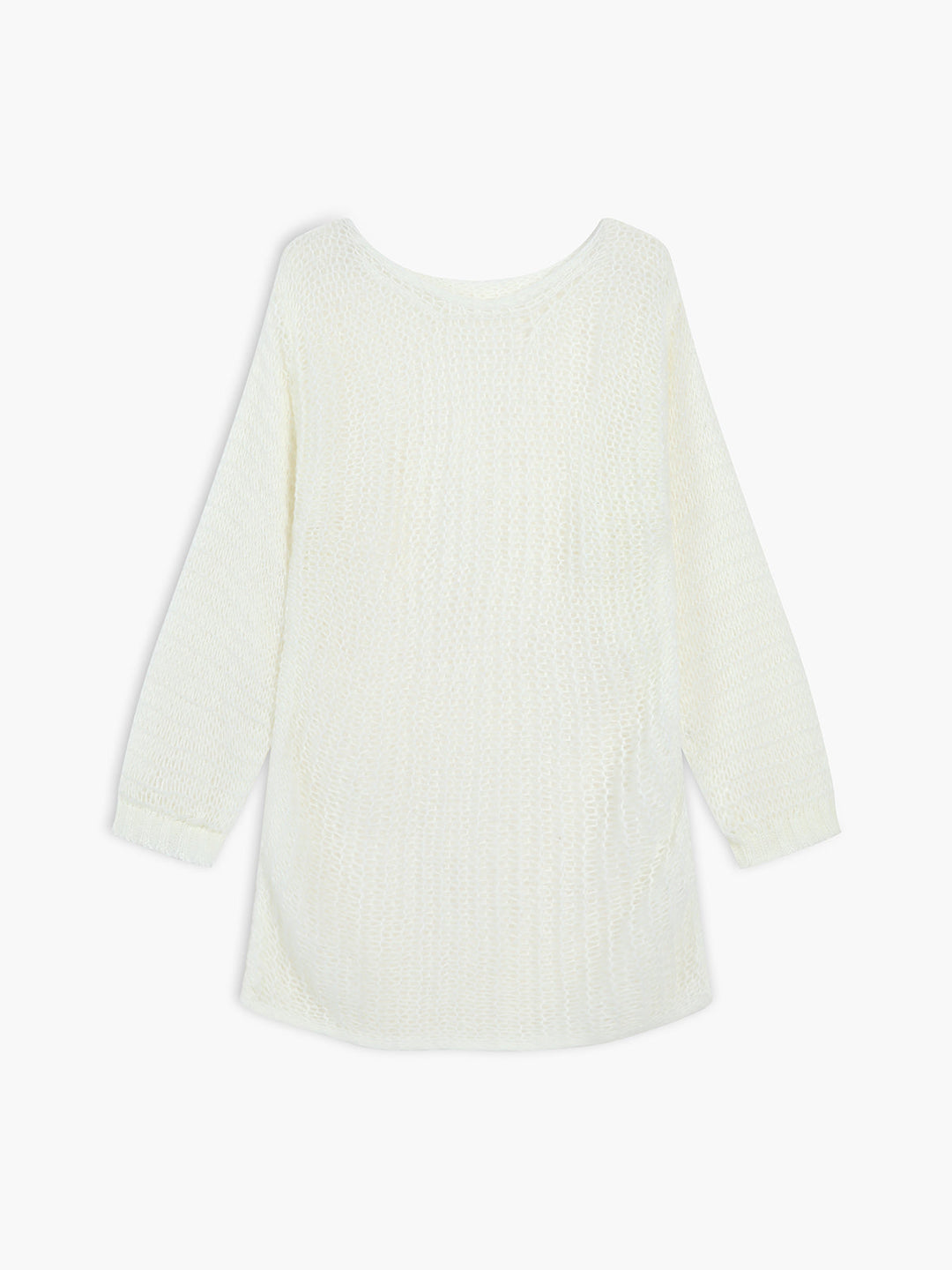 Pull en maille oversize effet transparent