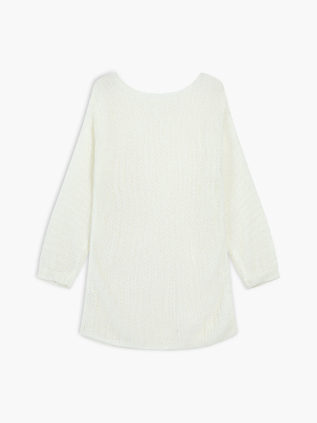 Pull en maille oversize effet transparent