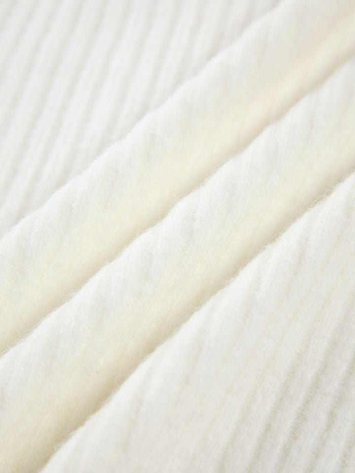Pull Col Asymétrique Vanille