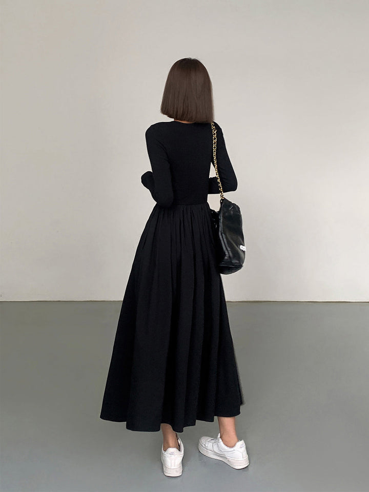 Robe Longue À Manches Longues Et Poches "Leisure"