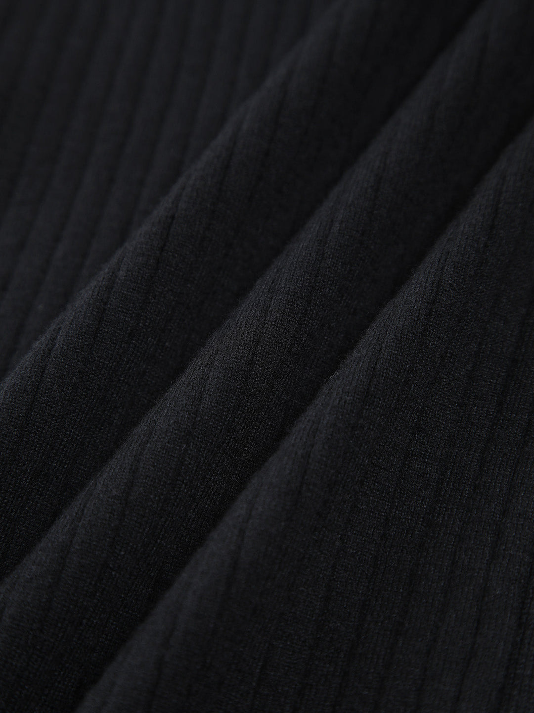 Robe Mi-longue en Tricot à Bordures Contrastées