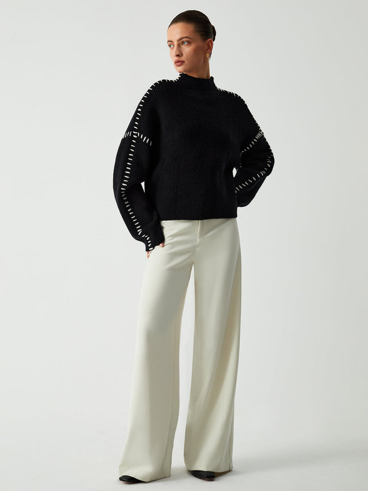 Sweater à col mock oversize Shift The Focus