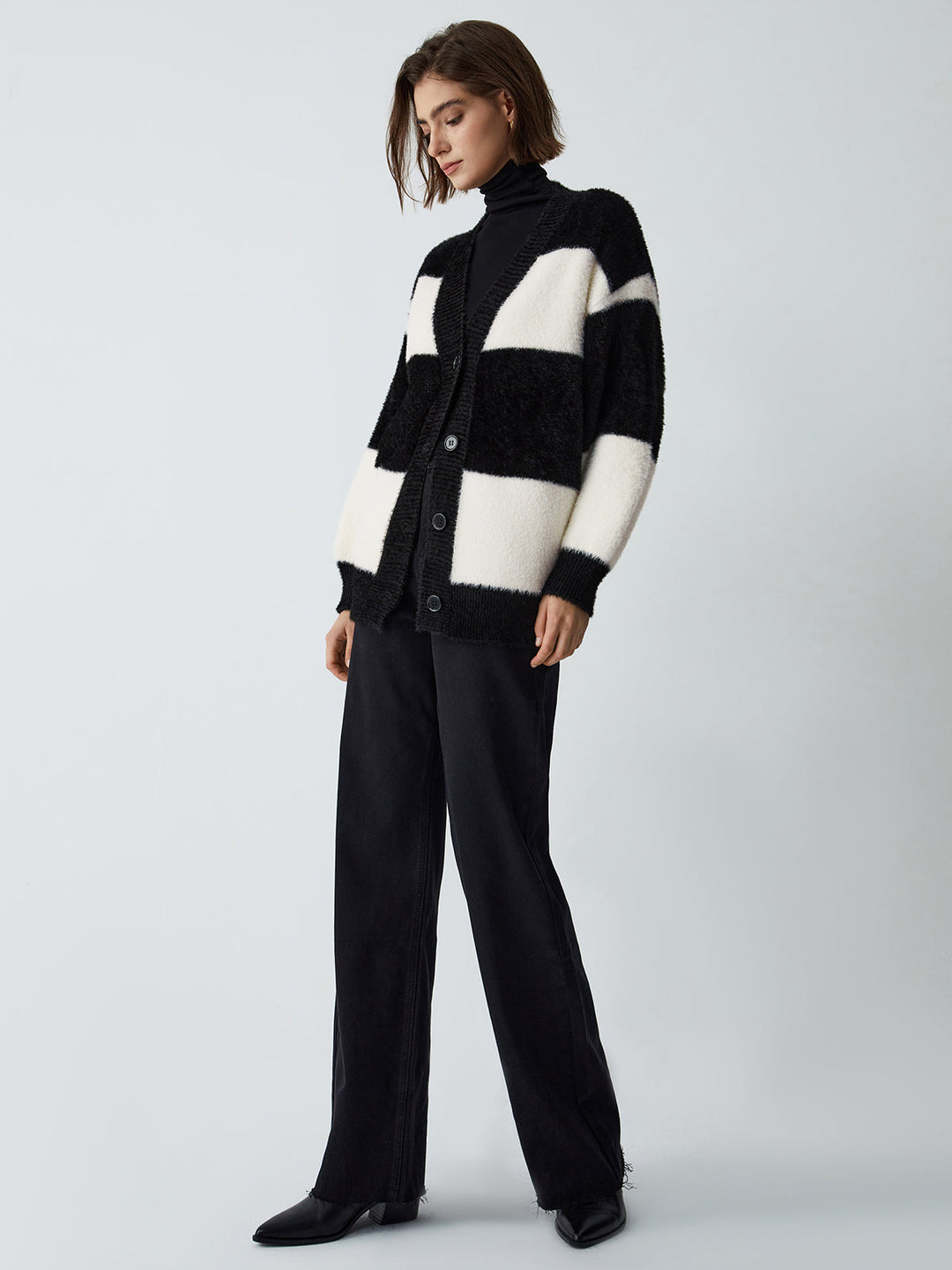 Cardigan Flou Rayé Premier Choix