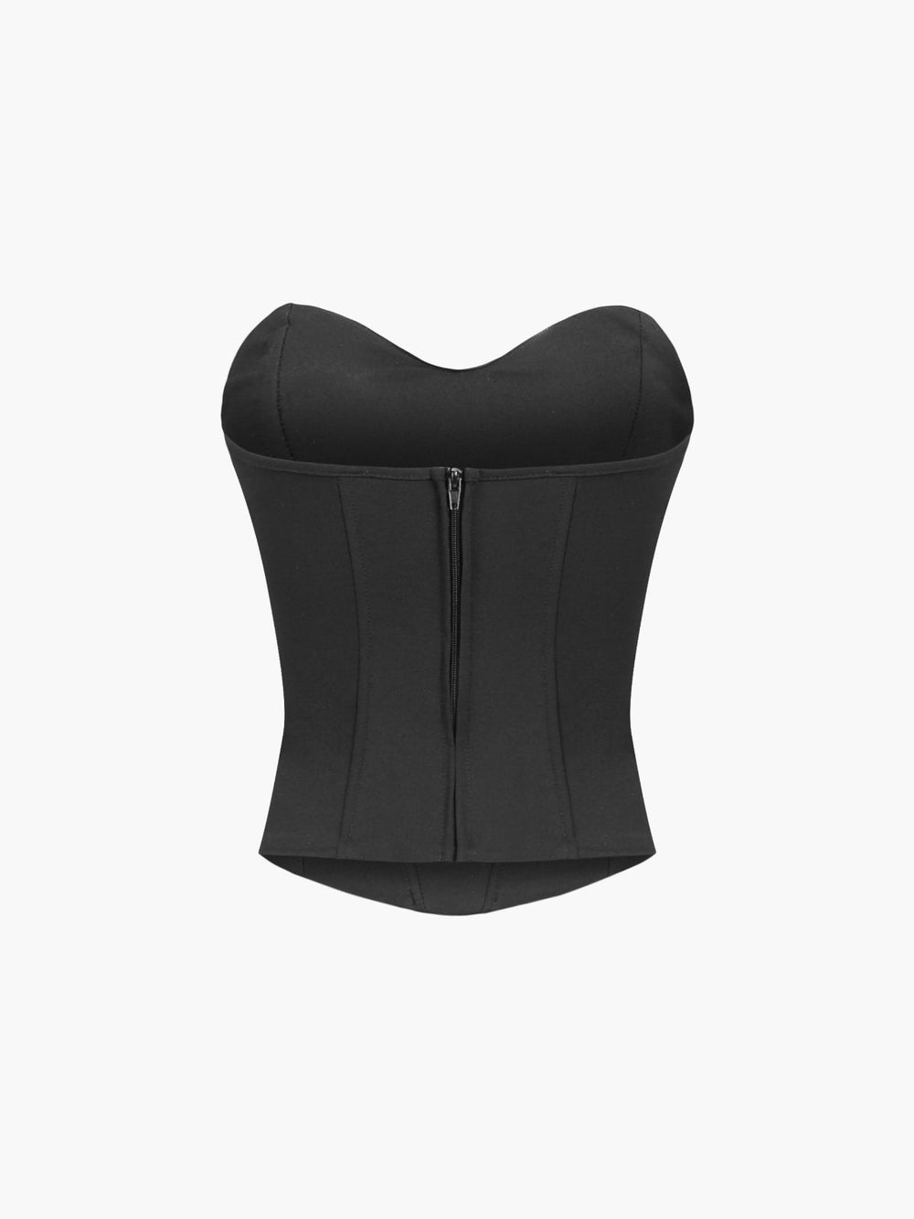 Corset à détails zippés